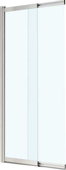 Шторка на ванну Vincea VSB-1E100CL 100 см, профиль хром, стекло прозрачное - 2