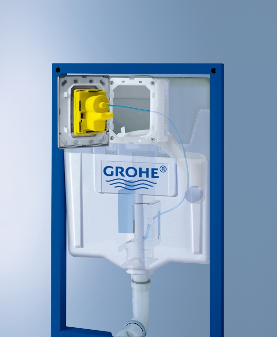 Комплект Система инсталляции для унитазов Grohe Rapid SL 38775001 4 в 1 с кнопкой смыва + Чаша для унитаза подвесного Jacob Delafon Vox EDM102-00 - 7