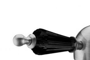 Смеситель для ванны Boheme Crystal хром с черной ручкой кристаллом Swarovski 273-BSW - 1