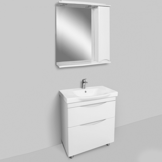 Мебель для ванной Am.Pm Like 65 напольная, белый глянец - 0