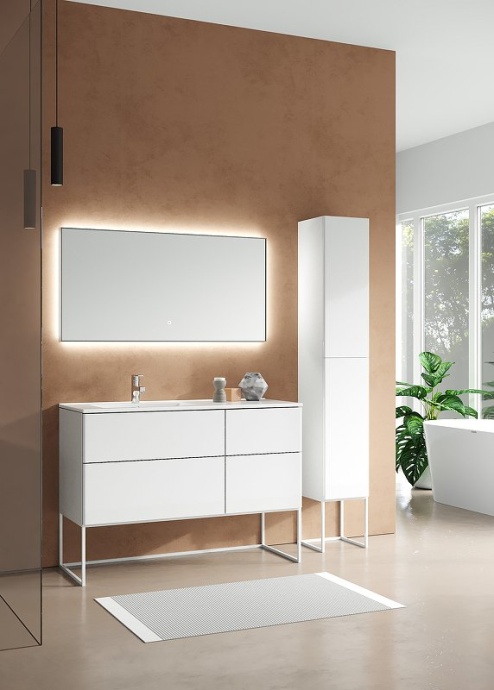 Комплект мебели SanVit Лира 120 L белый глянец - 0