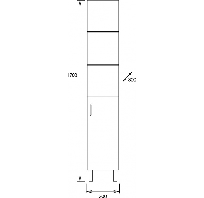 Комплект мебели Onika Тимбер 70 белый матовый-дуб сонома (107056) - 11