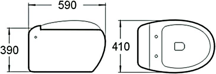 Унитаз подвесной SantiLine SL-5001 с микролифтом - 1