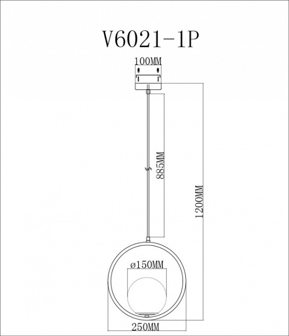 Подвесной светильник Moderli Barocco V6021-1P - 2
