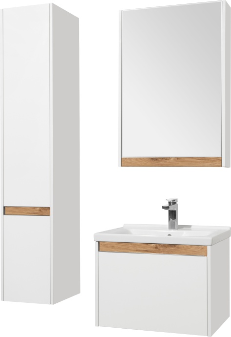 Зеркало-шкаф STWORKI Стокгольм 60 см, белое, под дерево, прямоугольное, в
скандинавском стиле, правое 1A236902SG010 - 5