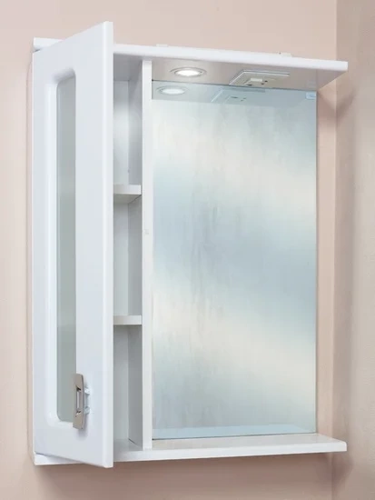 Зеркало-шкаф Onika Кристалл 58 L с подсветкой, белый  205817 - 2