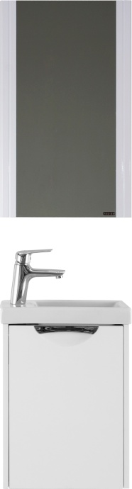 Мебель для ванной Vod-Ok Бридж 40 белая, с ручкой Лира - 0