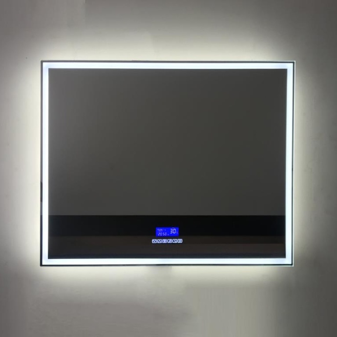 Зеркало BelBagno SPC-GRT-1200-800-LED-TCH-RAD с bluetooth, термометром и радио - 0