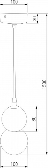 Подвесная люстра Eurosvet Polar 50250/1 LED серый - 1