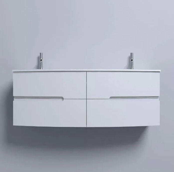EB1891RU-G1C Nona Мебель с интегрированными ручками, глянцевый белый, 140 см, 4 ящика - 3