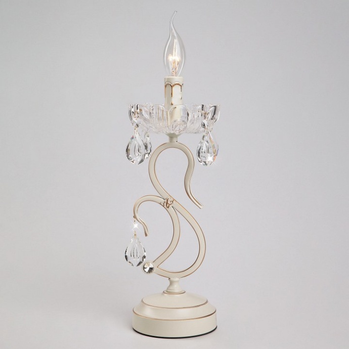 Настольная лампа декоративная Eurosvet Etna 12205/1T белый Strotskis - 0