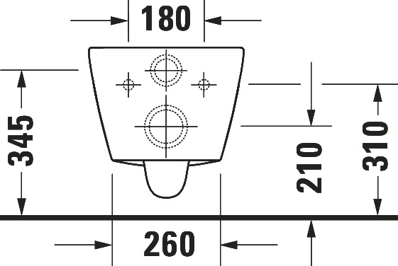 Унитаз подвесной Duravit D-Neo безободковый 2587090000 - 11