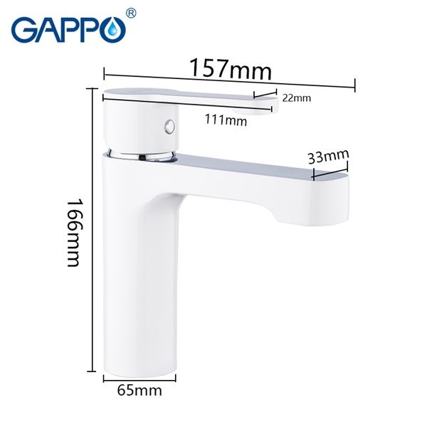 Смеситель для раковины Gappo Tomahawk G1002-8 - 8