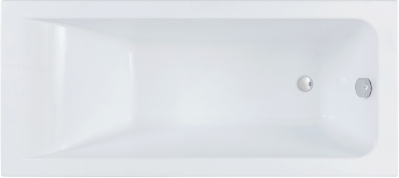 Акриловая ванна STWORKI Стокгольм 155x70 с каркасом, прямоугольная, российская, пристенная, встраиваемая 270034 - 0