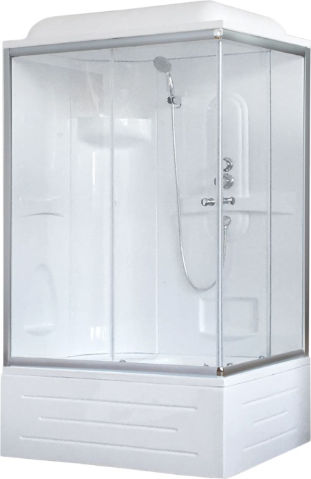 Душевая кабина Royal Bath BP 120х80 L профиль белый стекло прозрачное RB8120BP1-T-L - 0