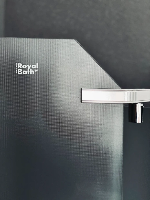 Душевой уголок Royal Bath TR 90х90 профиль хром стекло рифленое  RB90TR-C-CH - 5