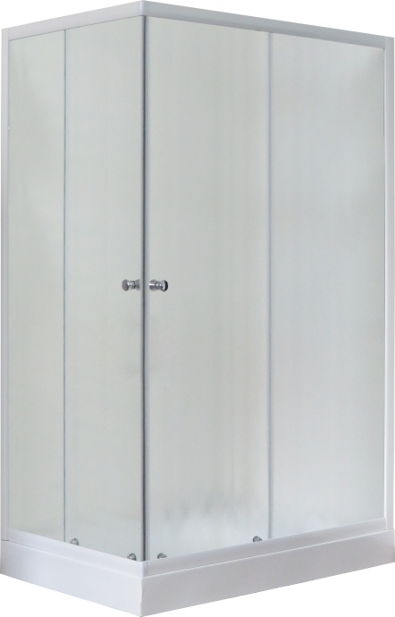 Душевой уголок Royal Bath HP 120х80 R профиль белый стекло матовое RB8120HP-C-R - 2