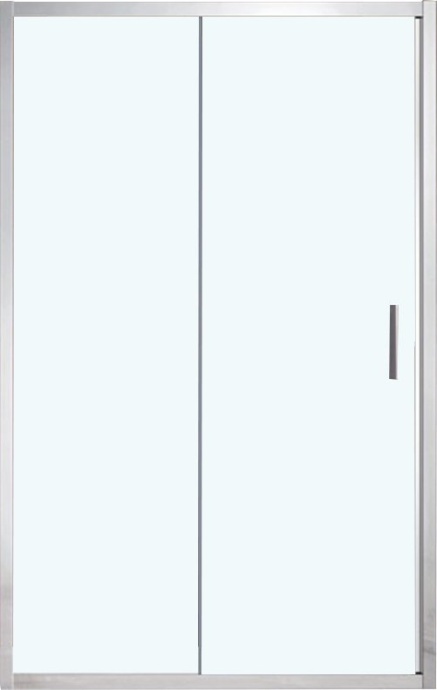 Душевая дверь в нишу Vincea Garda VDS-1G100CL 100 см, профиль хром, стекло прозрачное - 4