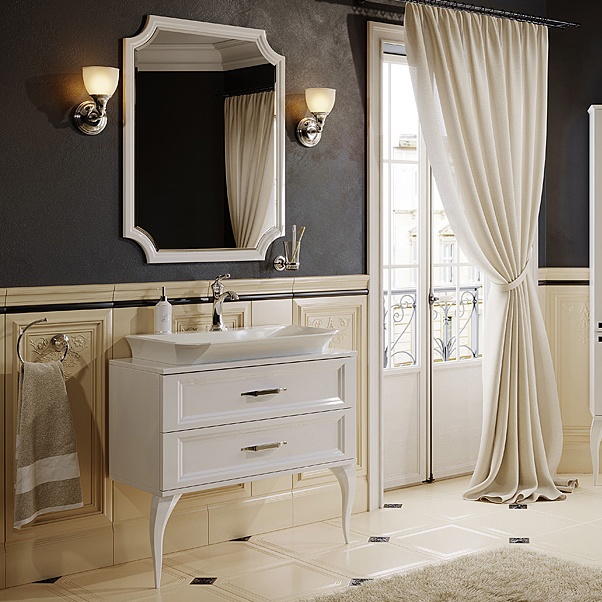 Мебель для ванной Aqwella 5 stars LaDonna белая - 0