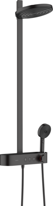 Душевая стойка Hansgrohe Pulsify Showerpipe 260 с термостатом черный матовый 24240670 - 0