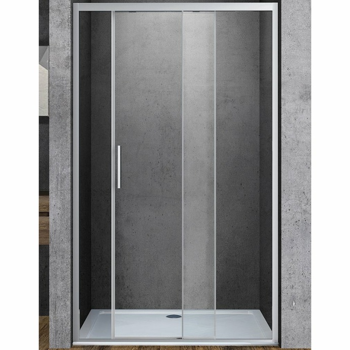 Душевая дверь Vincea Soft 130 хром стекло прозрачное VDS-3SO130CL - 0