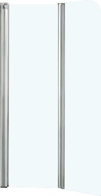 Шторка на ванну Vincea VSB-12114CL 114 см, профиль хром, стекло прозрачное - 2