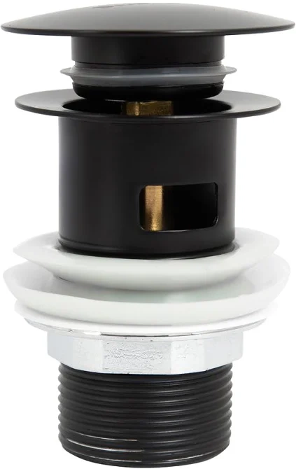 Донный клапан для раковины BelBagno черный матовый BB-SAT-NERO - 0