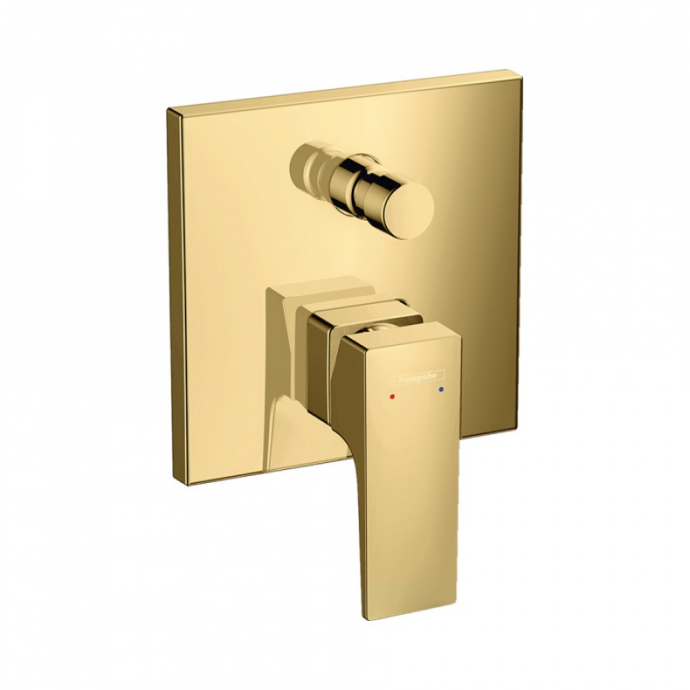 Смеситель hansgrohe Metropol для ванны, однорычажный, с рычаговой рукояткой, со встроенной защитной комбинацией, СМ, 32546990, полированное золото - 2