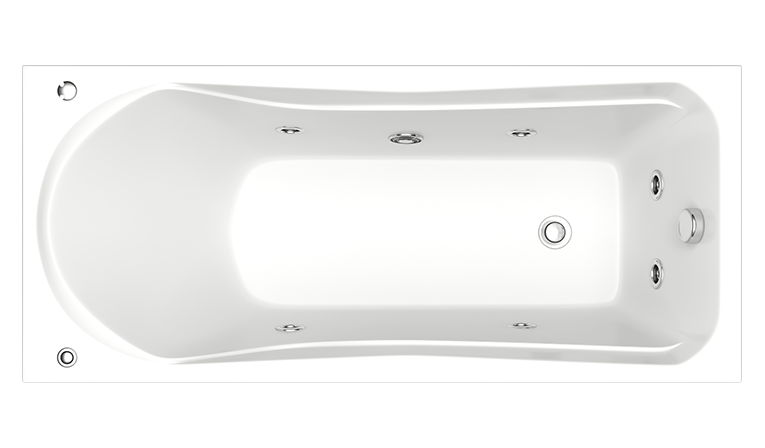 Акриловая ванна Bas Мальта 170 см с г/м ВГ00141 - 2