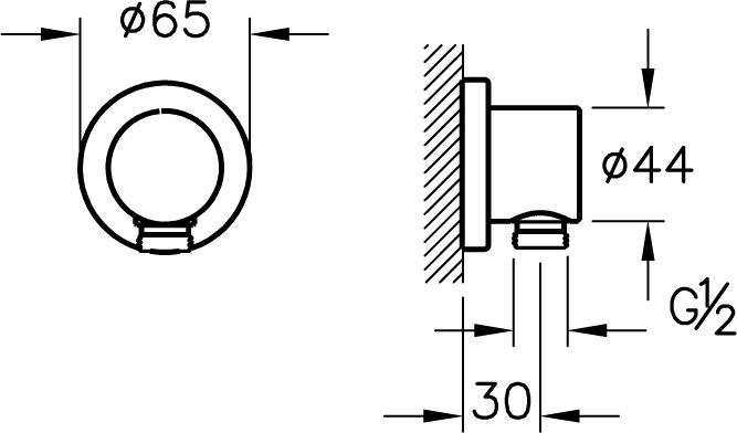 Шланговое подключение Vitra  (A45223EXP) - 1