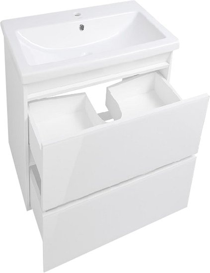 Мебель для ванной Style Line Даймонд 60 Люкс Plus подвесная, белая - 4