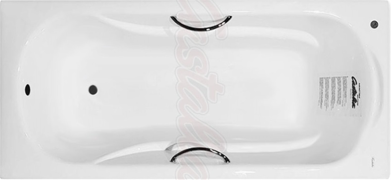 Чугунная ванна Castalia Venera S2021 180x80 с ручками Ц0000150 - 0