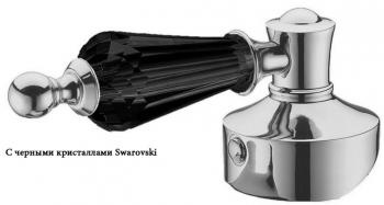 Смеситель для раковины Boheme Tradizionale хром с черным кристаллом Swarovski 272-BSW - 1