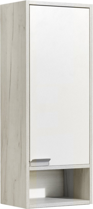 Шкаф подвесной Aquaton Флай 35 R белый-светлое дерево 1A237903FAX1R - 0