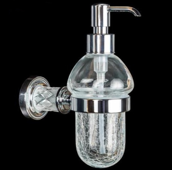 Дозатор для жидкого мыла Boheme Murano crystal  10912-CRST-CH - 0