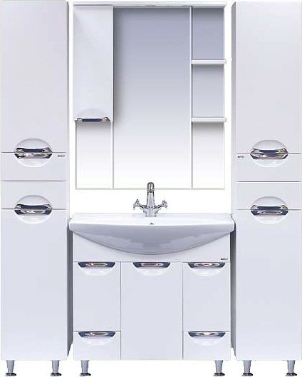 Мебель для ванной Misty Орхидея 85 белая эмаль - 3