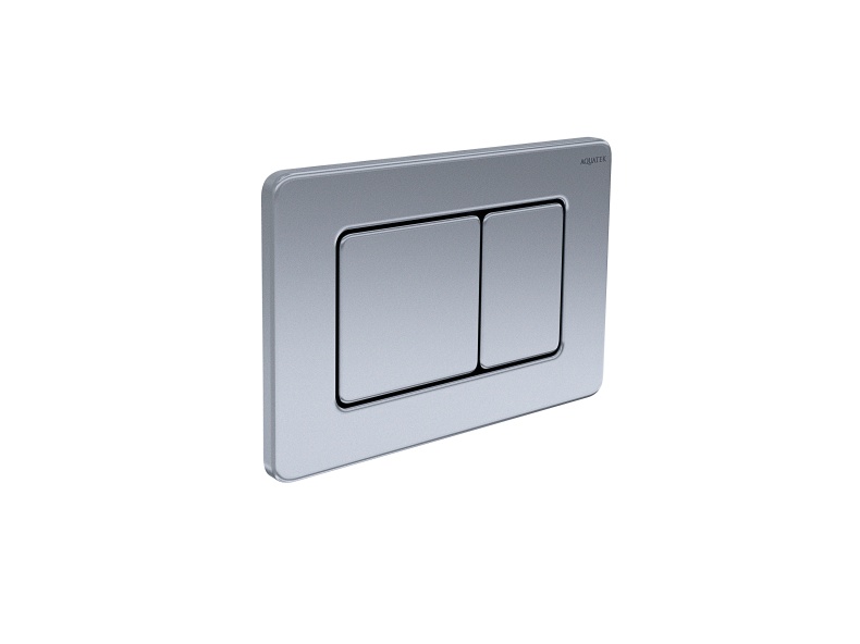 KDI-0000032 (003A) Панель смыва нержавеющая сталь (клавиша квадрат) - 1