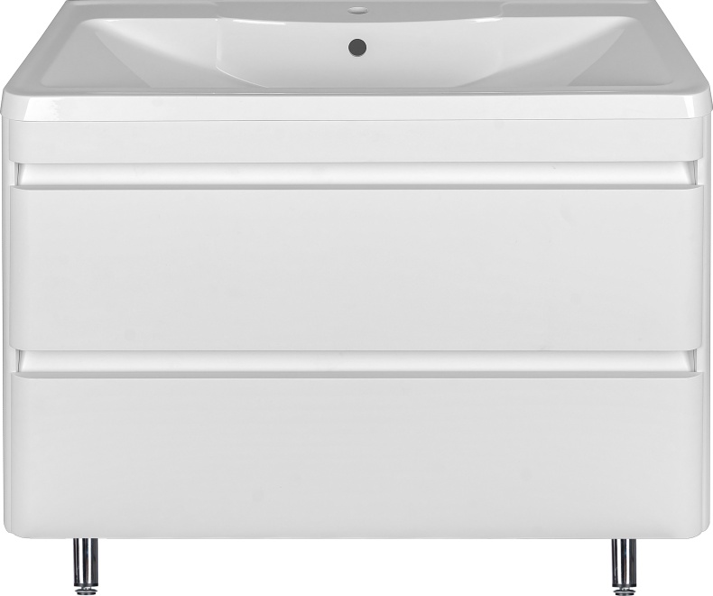 Мебель для ванной Style Line Атлантика 100 Люкс Plus, напольная, белая - 2