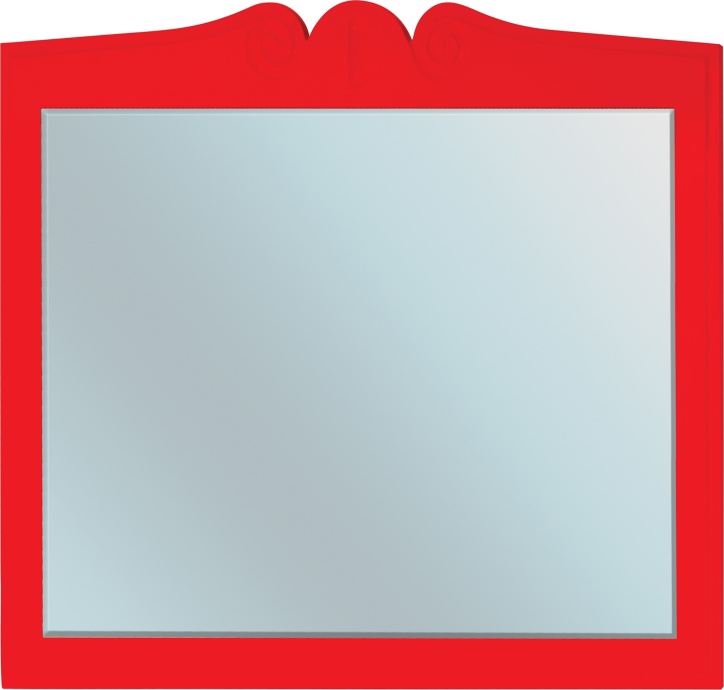 Зеркало Bellezza Эстель 90 красное 4618315000033 - 0