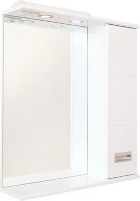 Зеркало-шкаф Onika Балтика 67 R с подсветкой белый 206704 - 0