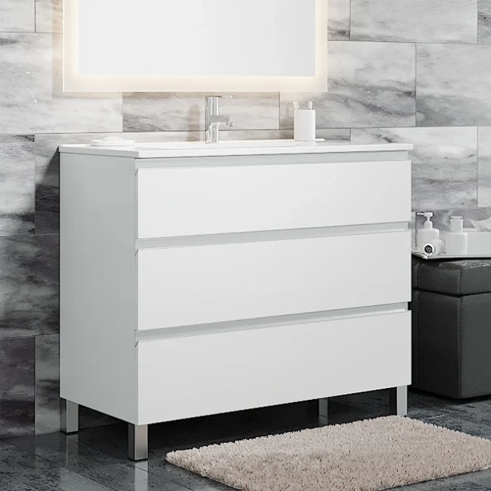 Комплект мебели Sanvit Авеню-3 100 белый глянец - 1