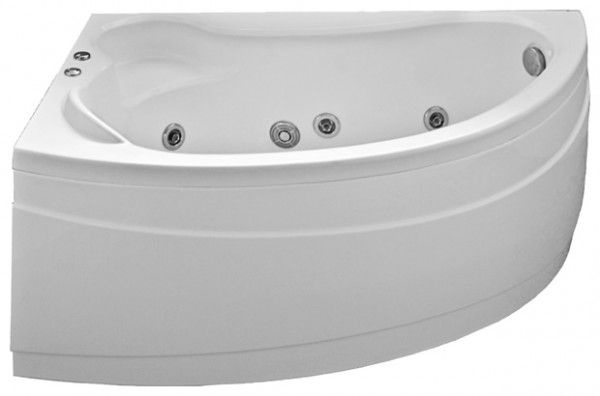 Акриловая ванна Bas Вектра 150 см R с г/м ВГ00047 - 0