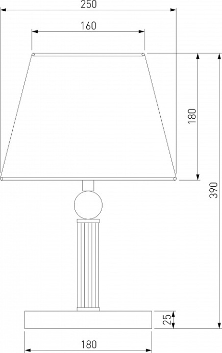 Настольная лампа декоративная Eurosvet Conso 01145/1 латунь - 1