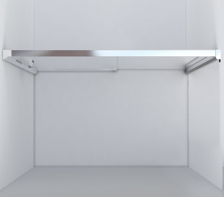 Душевая дверь в нишу Vincea Lugano VDS-1L150CL-1 150 см, профиль хром - 2