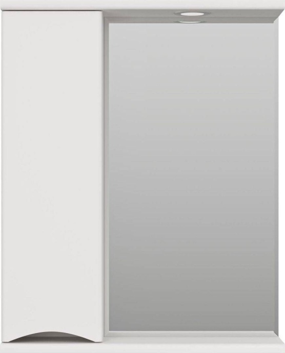 Зеркало-шкаф Misty Атлантик 60 L белый с подсветкой  П-Атл-4060-010Л - 1
