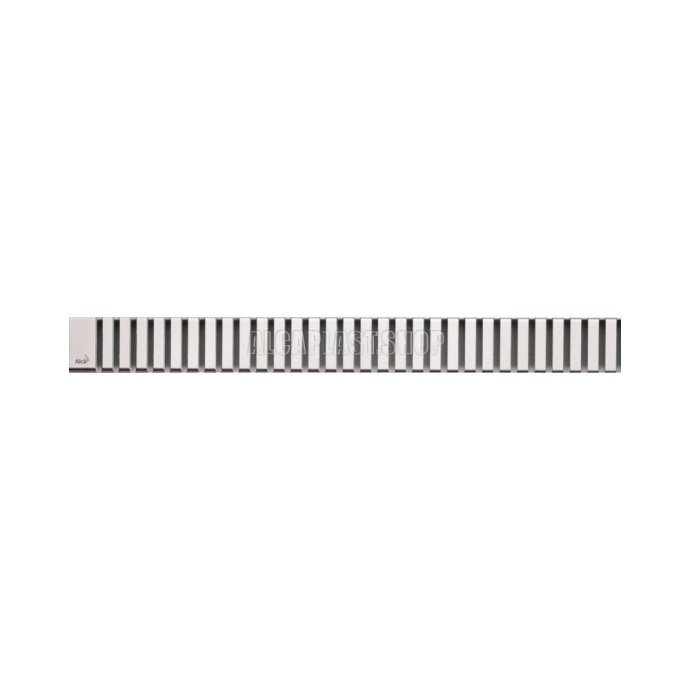 Решетка для водоотводящих желобов (APZ1, APZ4, APZ12) дизайн LINE, нерж. сталь, глянцевая, LINE-1450L (LINE-1 450 L) - 0
