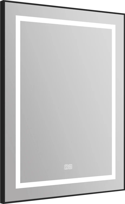  Зеркало BelBagno Kraft 68.5х88.5 с подсветкой, подогревом, черный  SPC-KRAFT-685-885-TCH-WARM-NERO - 2