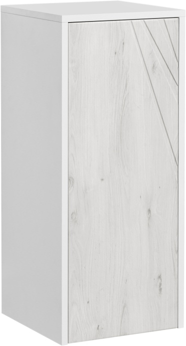 Шкаф AQUATON Сакура ольха наварра, белый, с бельевой корзиной 1A220703SKW80 - 0