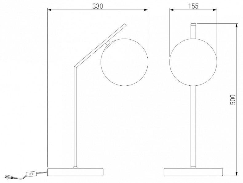 Настольная лампа декоративная Eurosvet Shape 01213/1 хром - 1