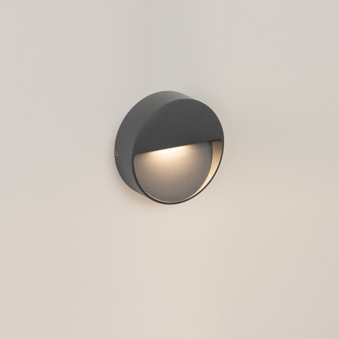 Уличный настенный светодиодный светильник Arlight LGD-Trace-R100-4W Warm3000 029959 - 1